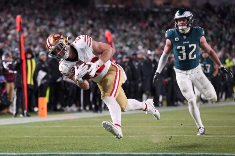 Battered 49ers keep punching, KO defending Super Bowl champ Eagles